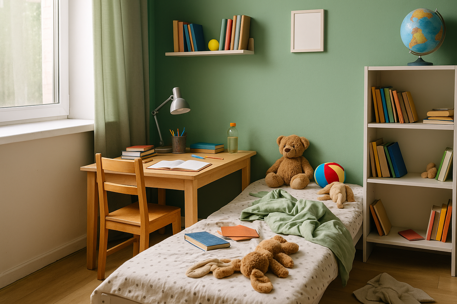 정리되지 않은 아이방은 기운의 흐름을 막아 집중력을 떨어뜨릴 수 있습니다.