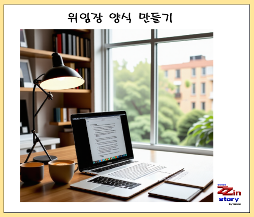 위임장 양식 만들기