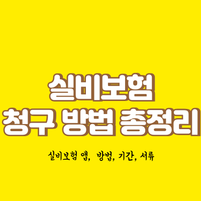 실비보험 청구