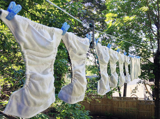 천 기저귀의 올바른 세탁과 건조 방법