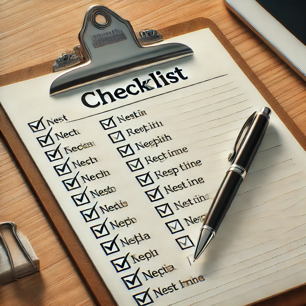 체크리스트 사진