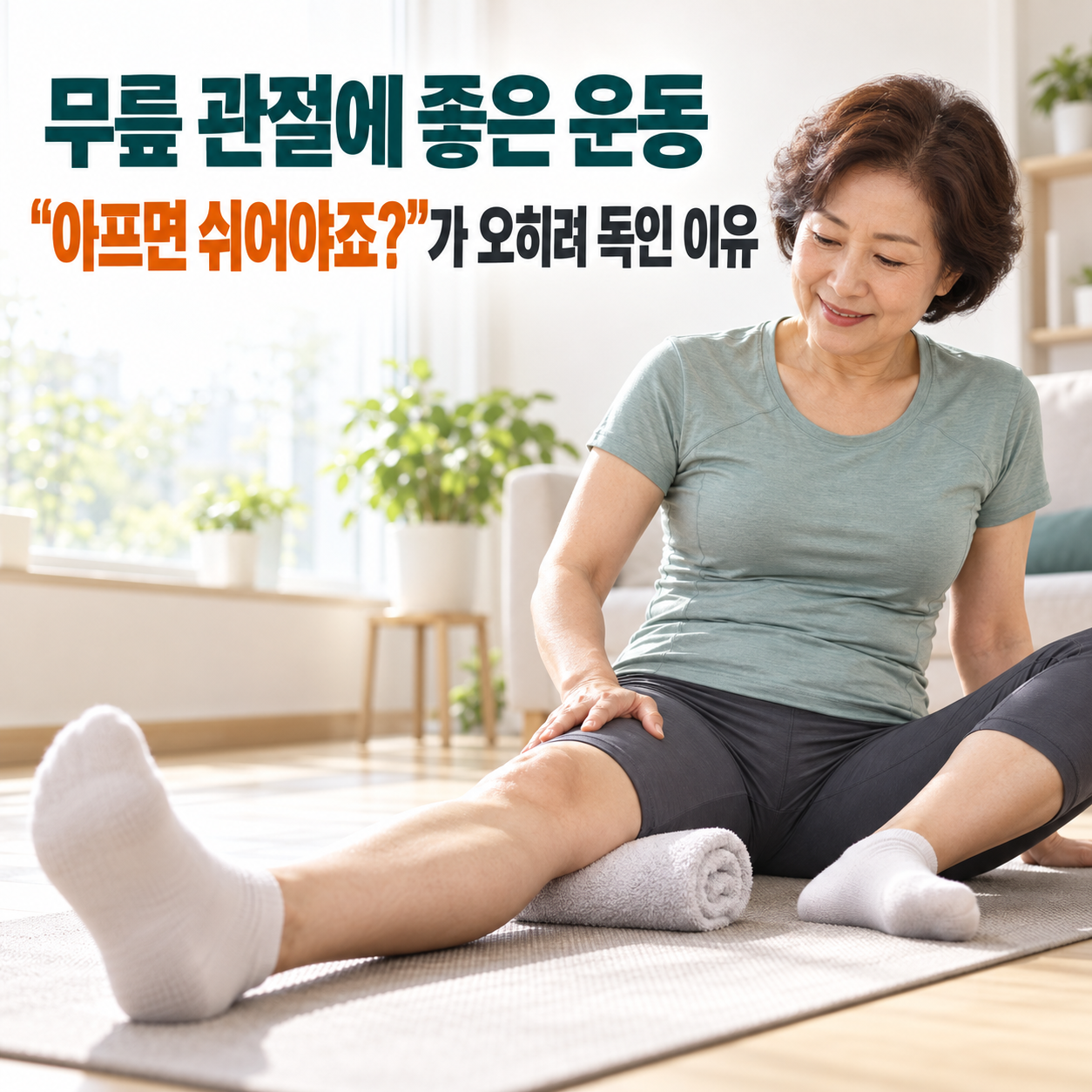 무릎 관절에 좋은 운동 "아프면 쉬어야죠?"가 오히려 독인 이유