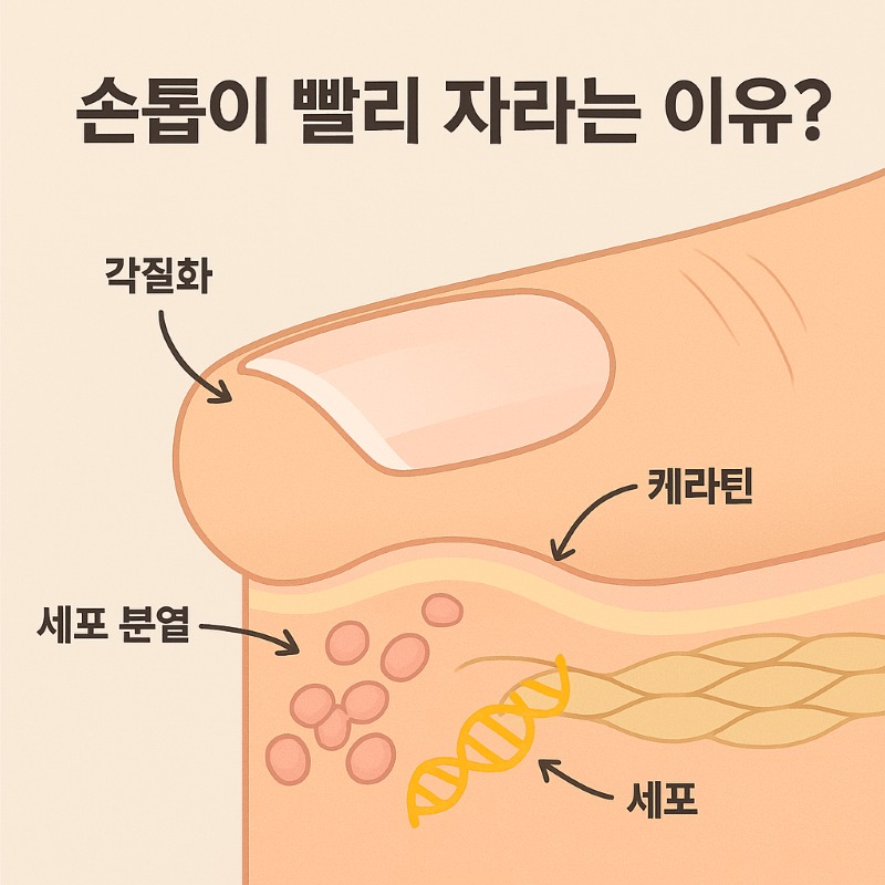 손톱이 빨리 자라는 이유