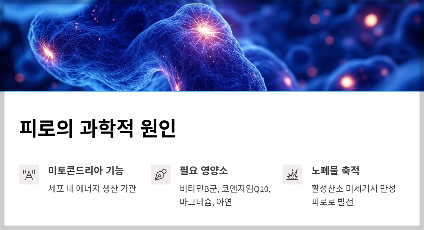 피로 회복 영양제 추천