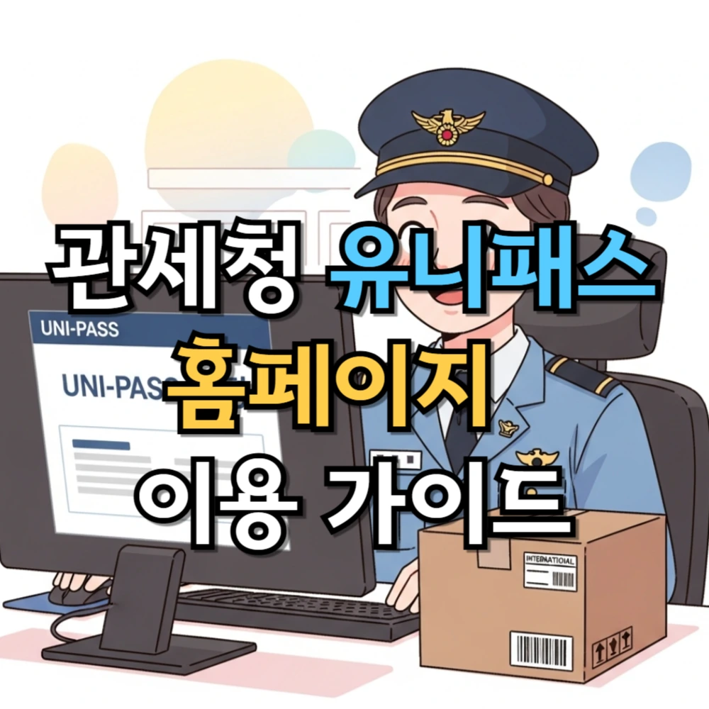 관세청 유니패스 홈페이지 완벽 이용 가이드