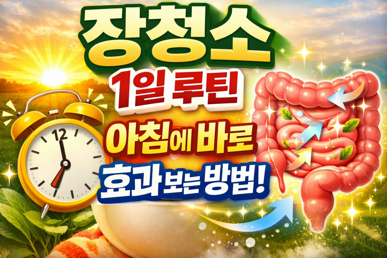 장청소 1일 루틴