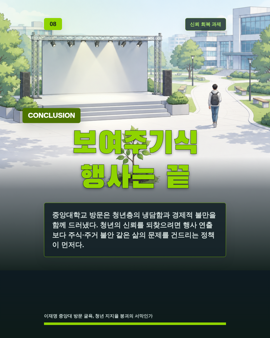 보여주기식 행사는 끝