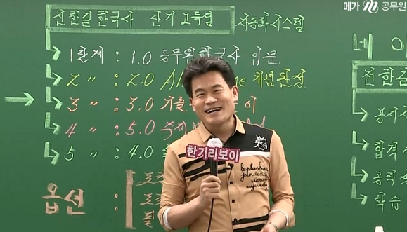전한길강사가 강의하고 있는 모습