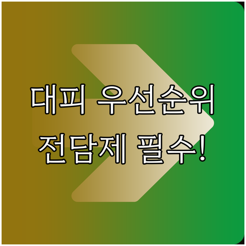 거동 상태별 요양원 대피 우선순위 결..