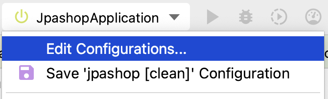edit configurations