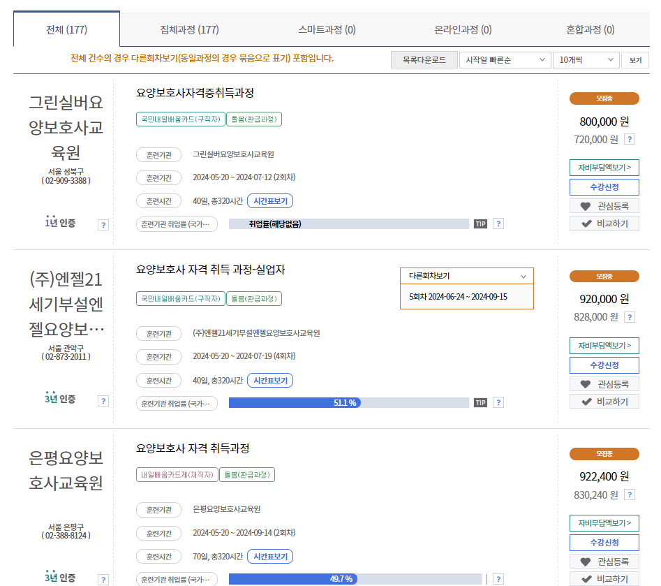 2024 국비 요양보호사 자격증 취득 방법
