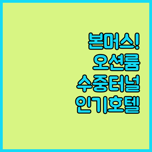 영국 본머스 오션륨 수중 터널 후기와..