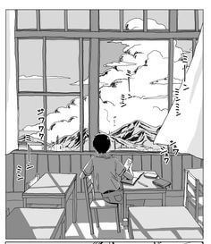 텅빈-교실에서-창가에서-공부하는-학생