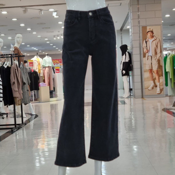 꾸즈 허리밴딩 일자 와이드팬츠 CO936M3 55