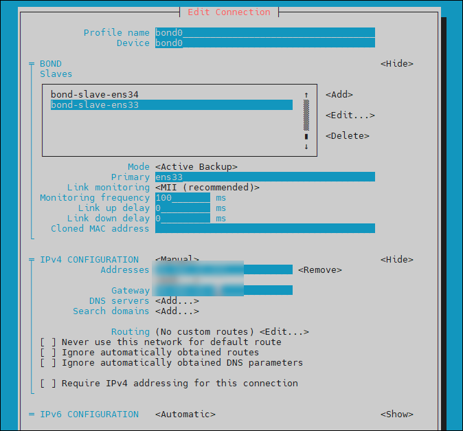 IP 수동으로 입력해 주기
