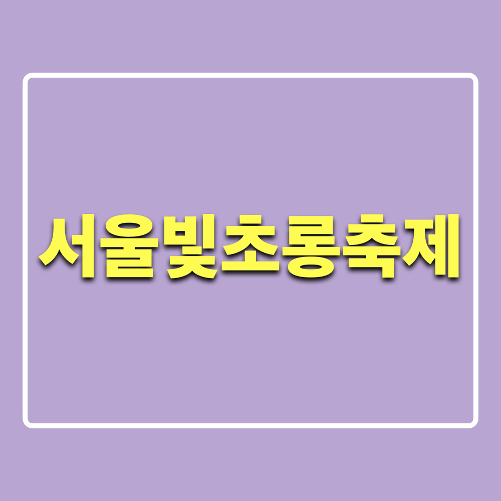 2024서울빛초롱축제