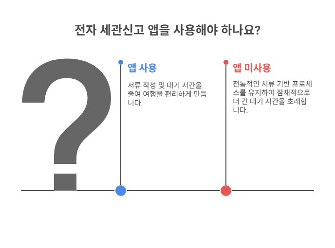 전자 세관신고 앱 활용법