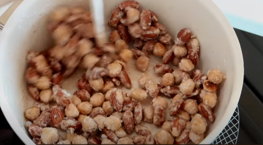  발란타인데이 초콜릿 만들기 - 캬라멜리제 아몬드