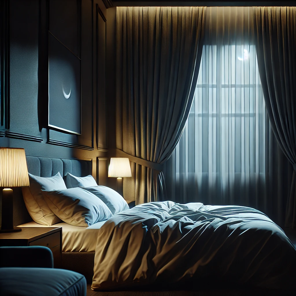 침실을 어둡고 조용하게 만드는 것도 중요