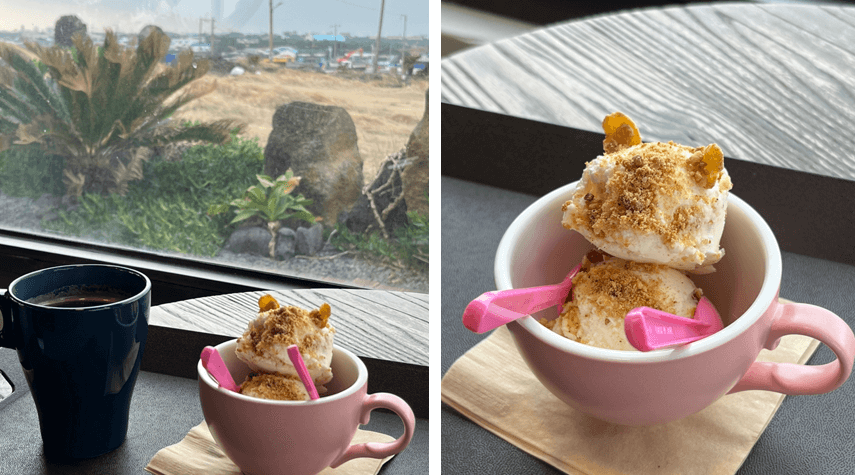 우도-땅콩-아이스크림-및-아메리카노