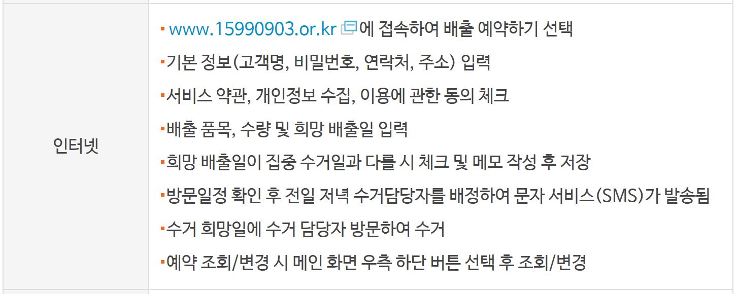 폐가전 무상 방문 수거 접수
