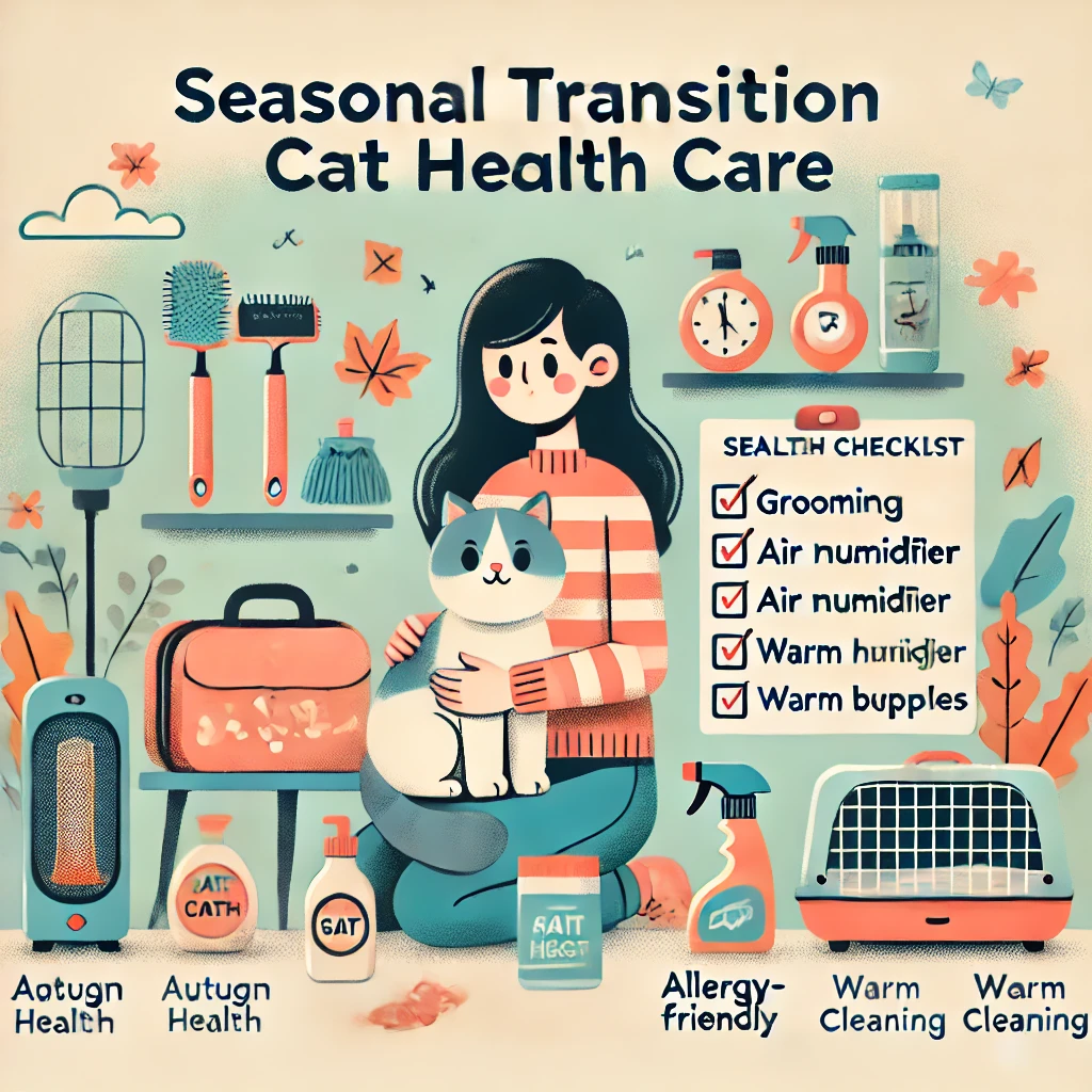 환절기 고양이 건강관리 관련 이미지