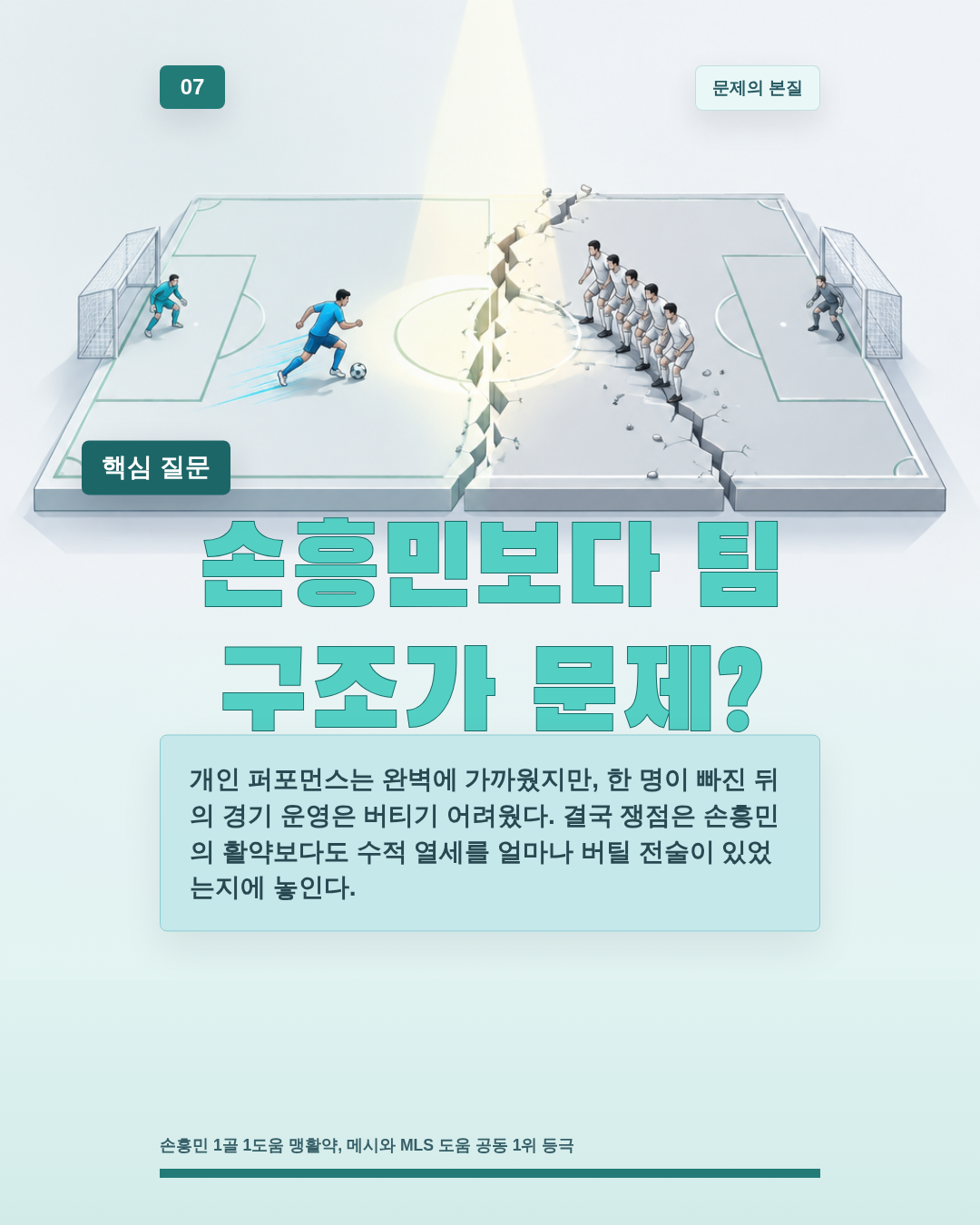 손흥민보다 팀 구조가 문제?