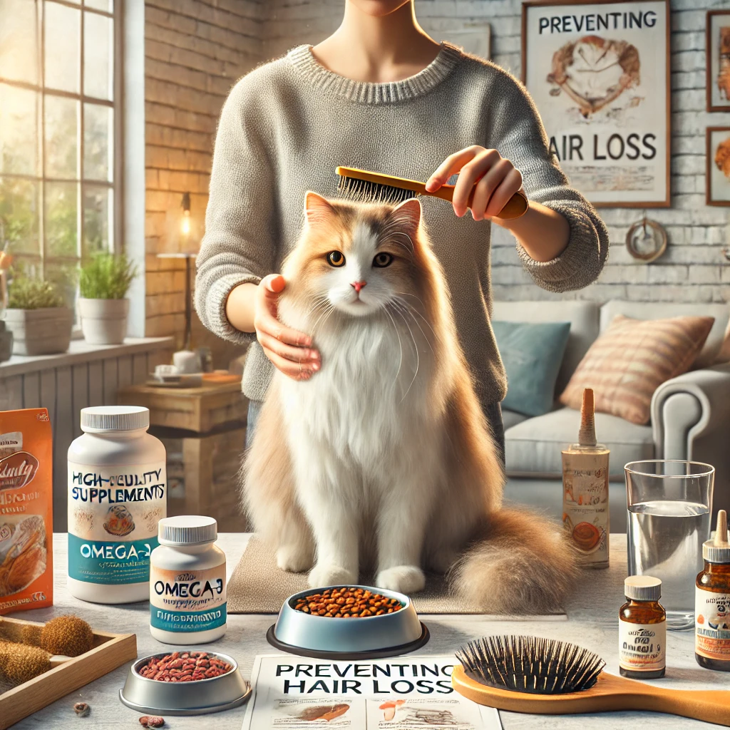 고양이 탈모 예방을 위한 생활 관리