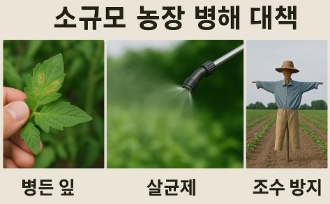 소규모 농장 병해 대책 사진