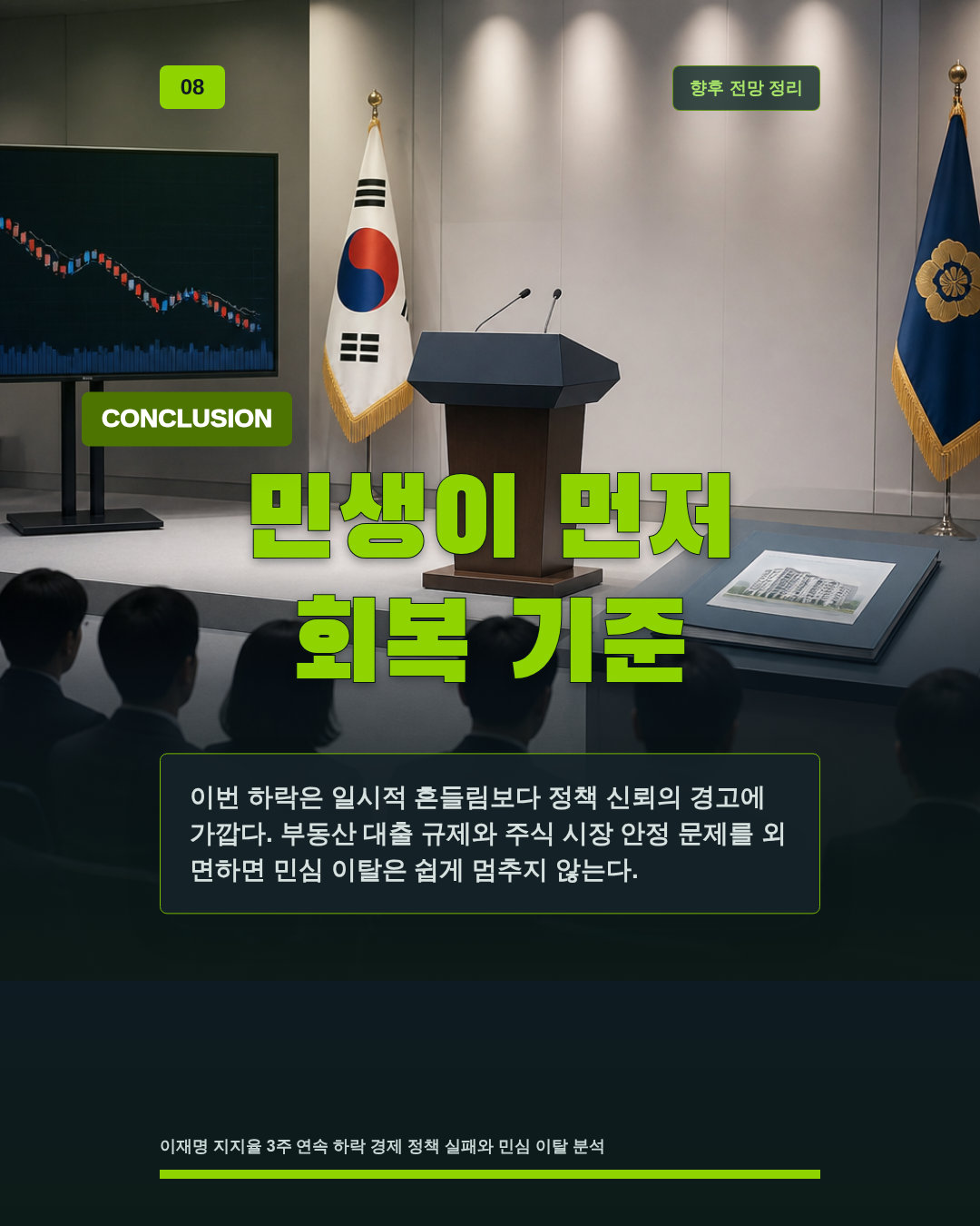 민생이 먼저 회복 기준