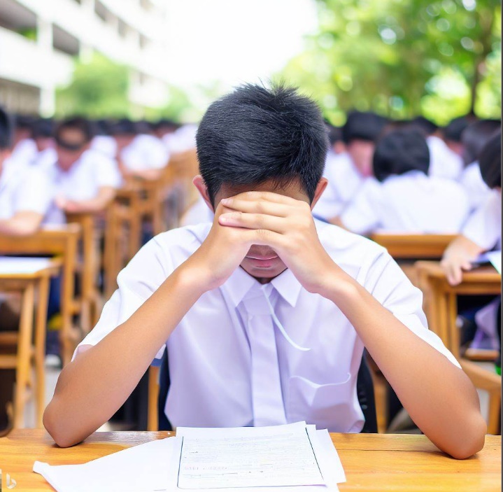 마음을 졸이며 결과를 기다리는 모습