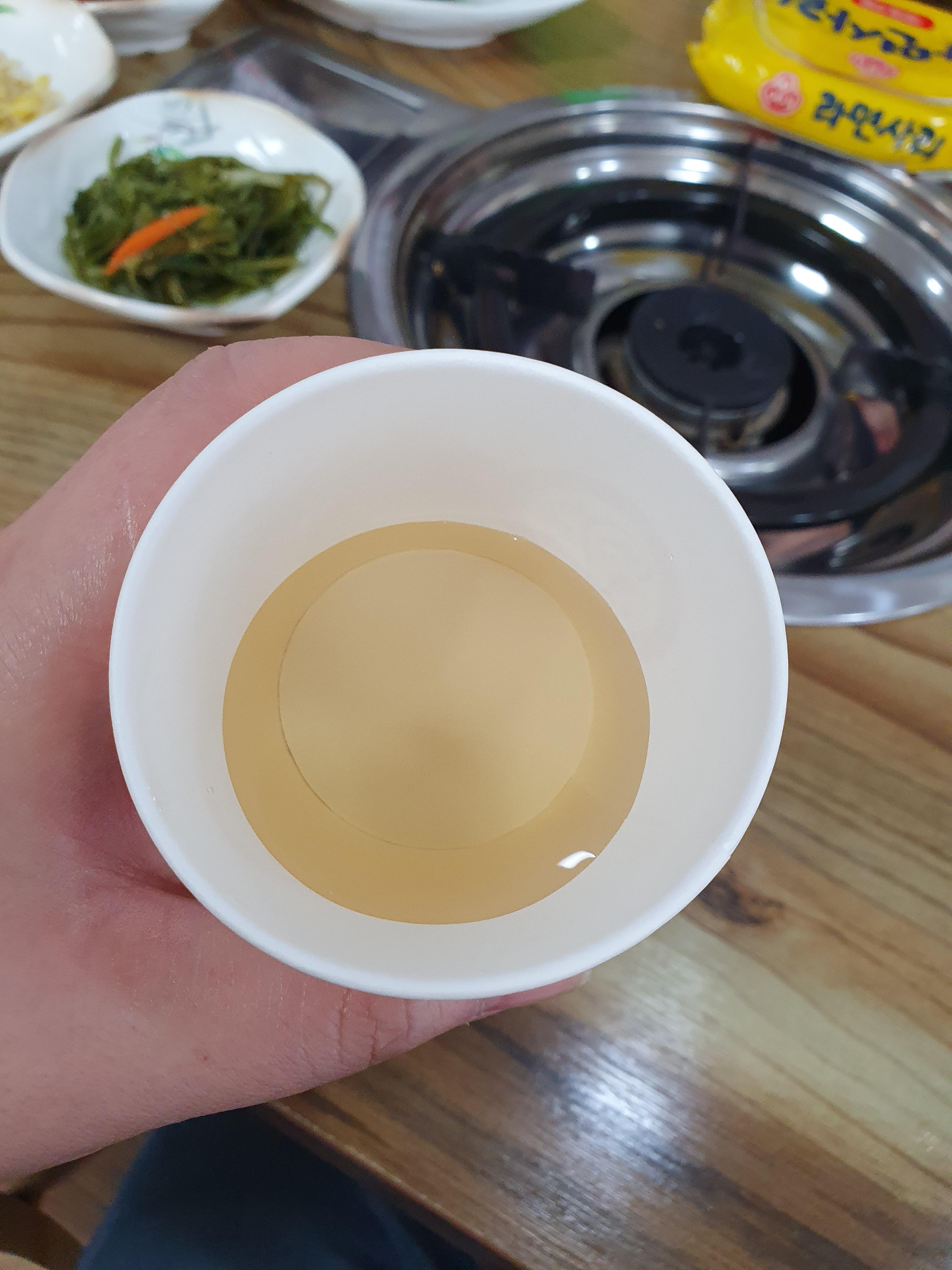 일반 물이 아니라 헛개수라 맛이 아주 좋음 !!