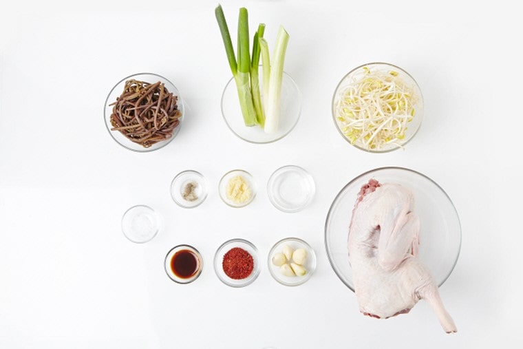 오리고기-육개장-재료