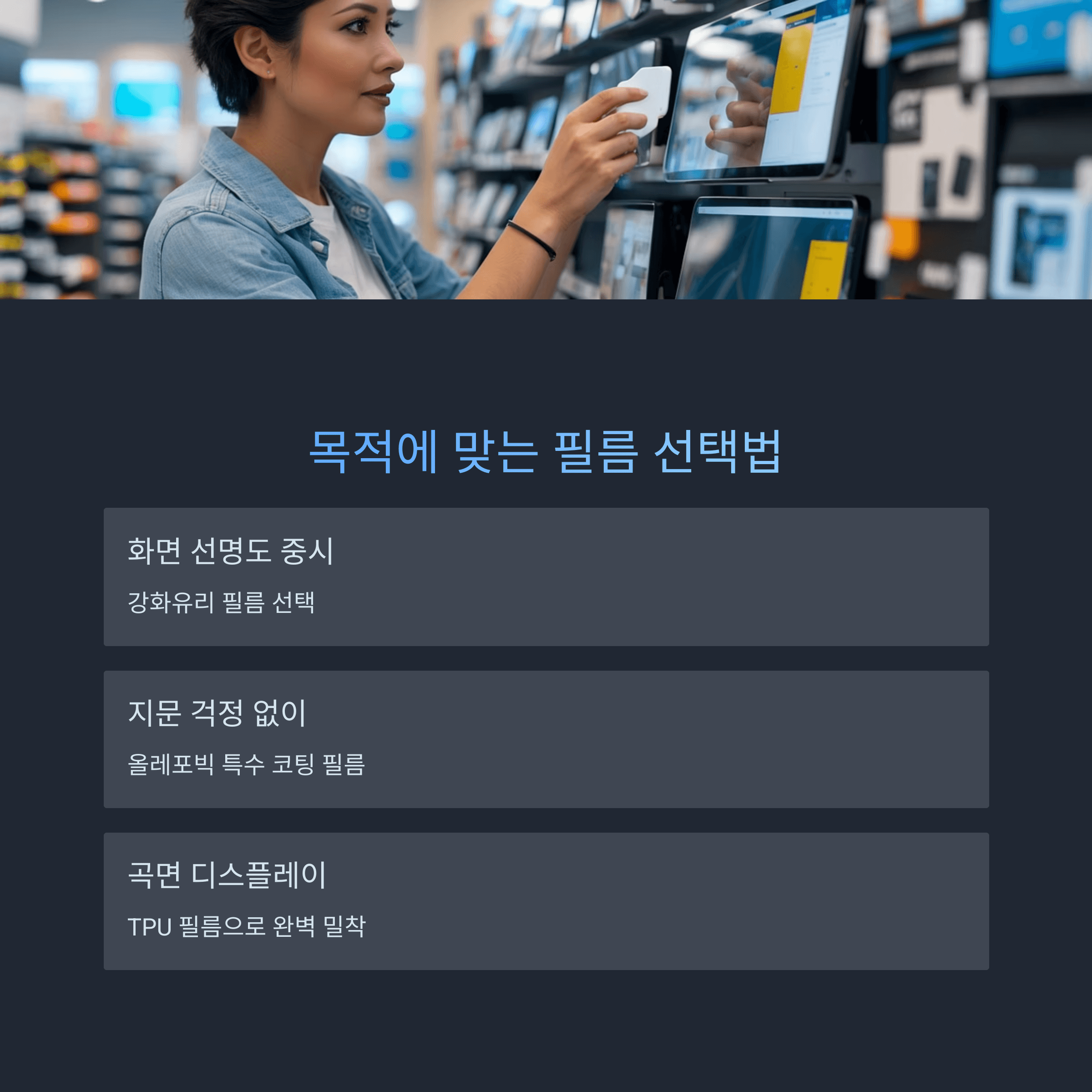 스마트폰 액정 보호필름 선택과 부착 완벽 가이드