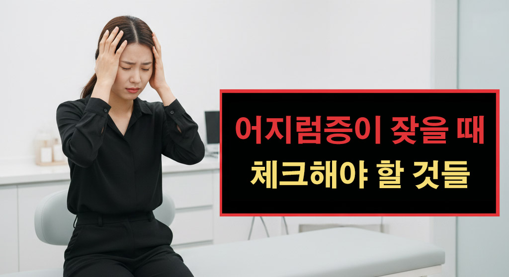 어지럼증이 잦을 때 체크해야 할 것들