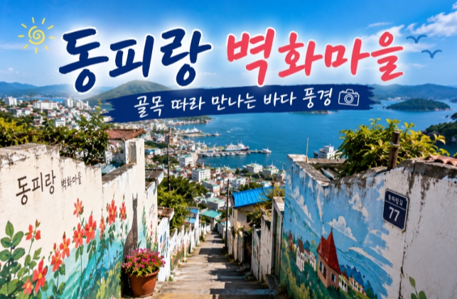 통영 벽화마을 풍경