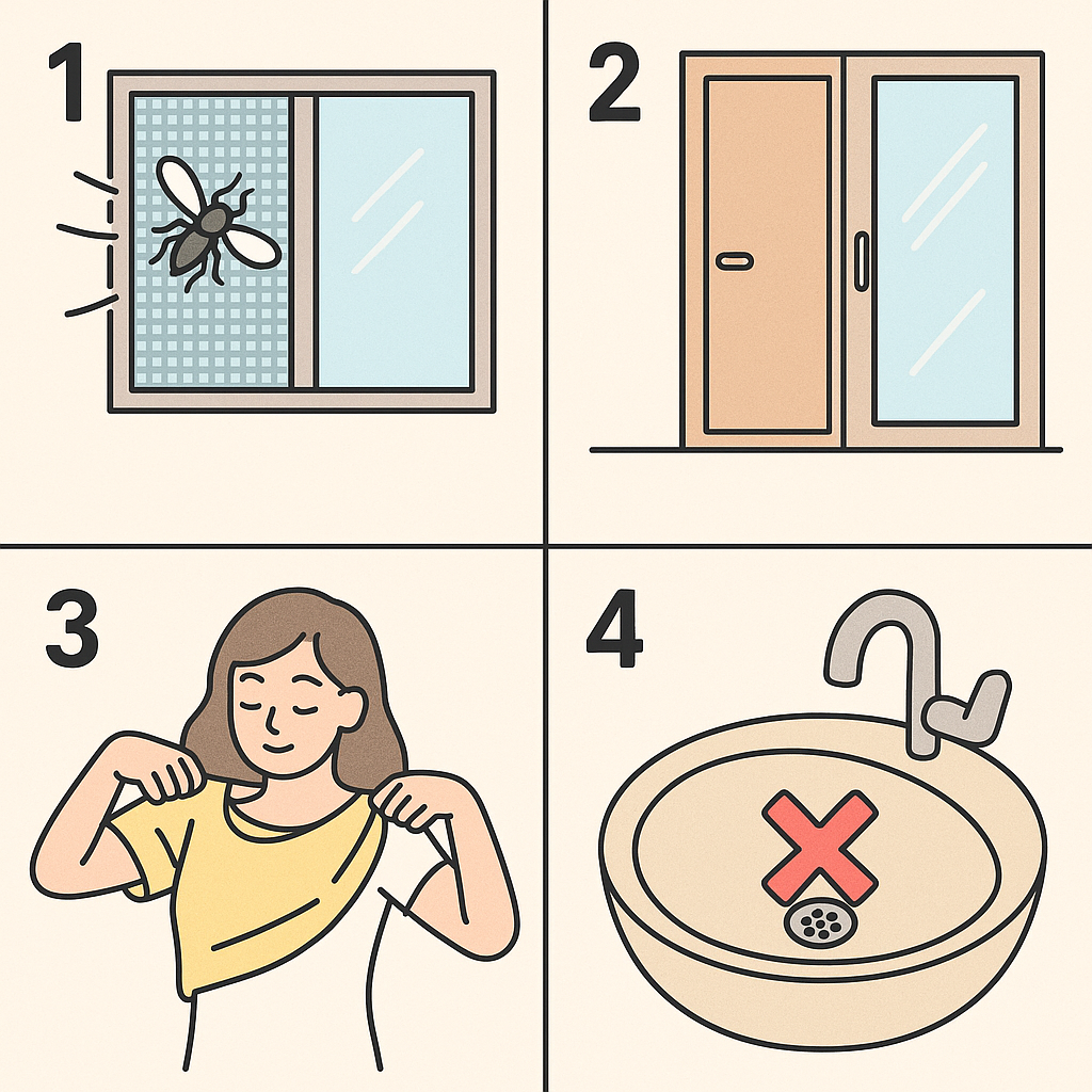 모기 발생 예방 생활 습관