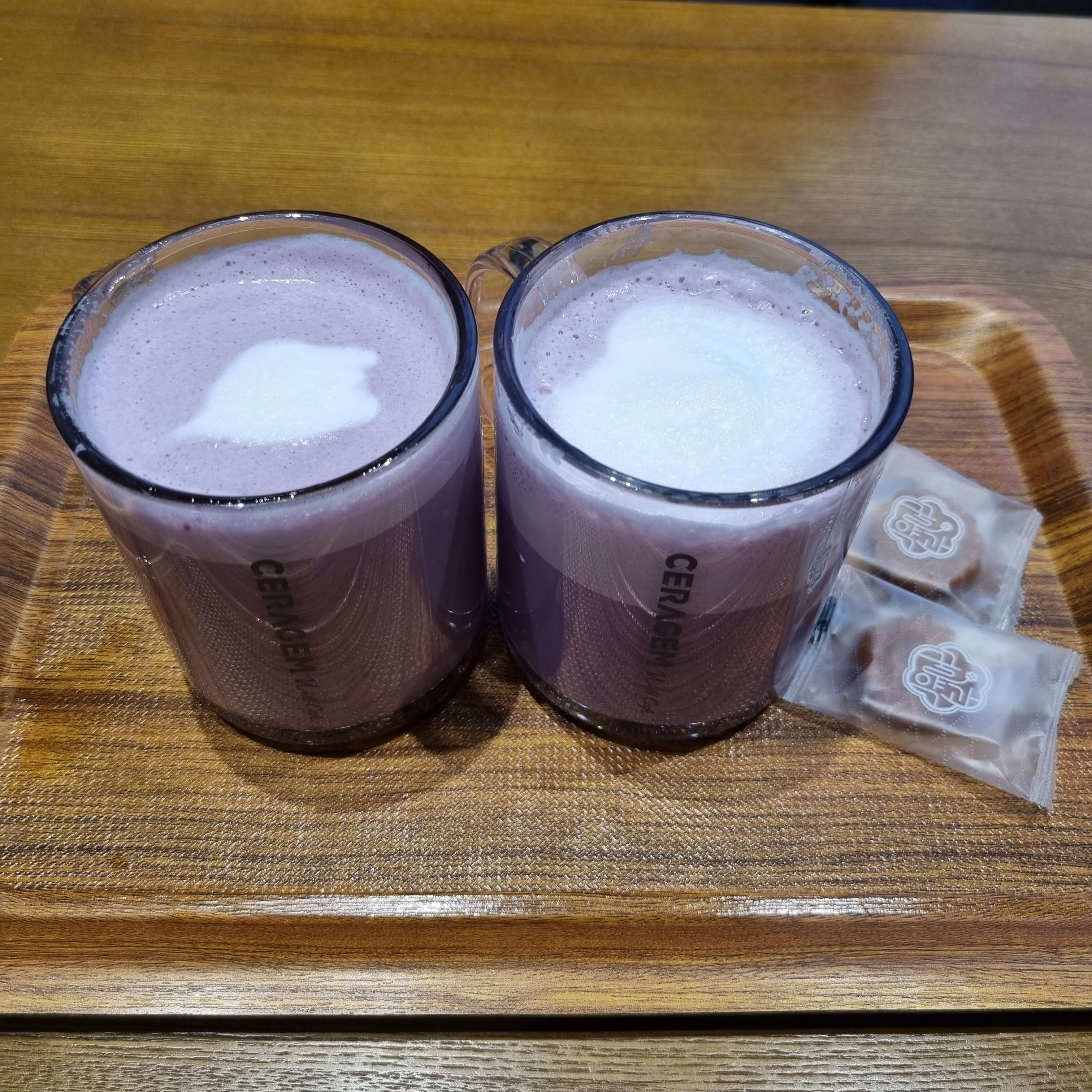 자색고구마라떼