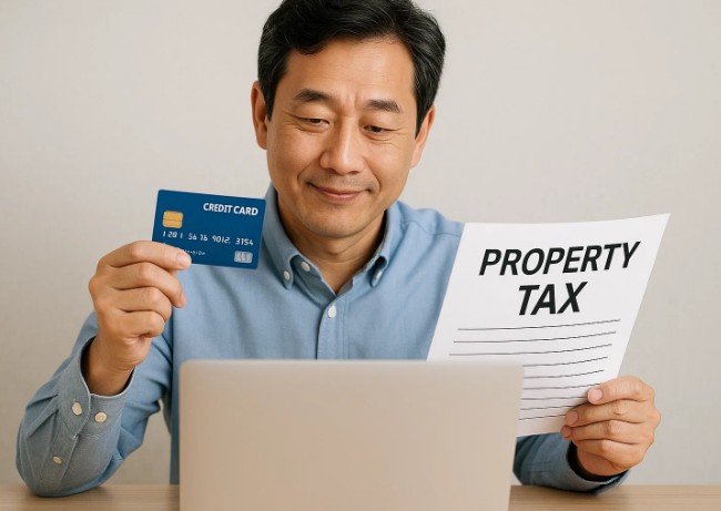 카드로 재산세 내는 사람