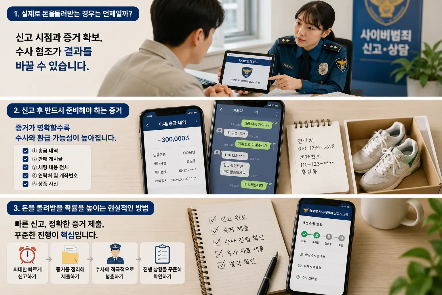 중고거래 사기 신고 후 환급 가능성 높이는 방법과 증거 준비 체크리스트
