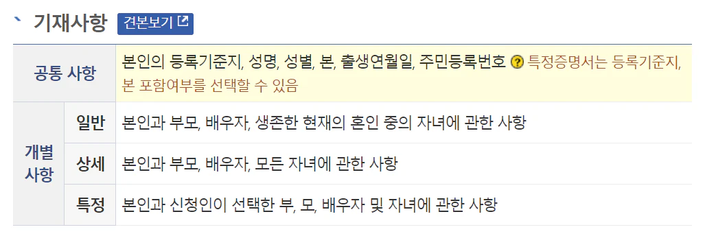 가족관계증명서 인터넷발급