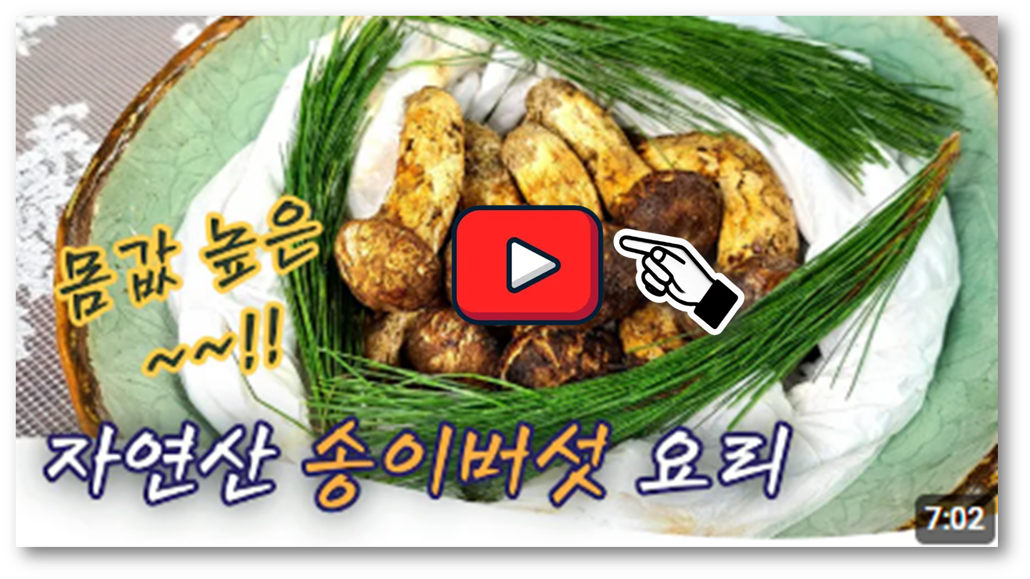 송이버섯요리