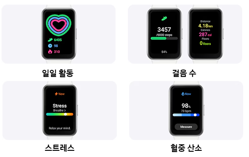 갤럭시 핏3 건강 관리