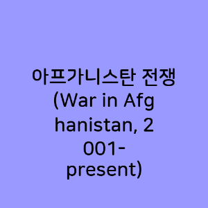 아프가니스탄 전쟁