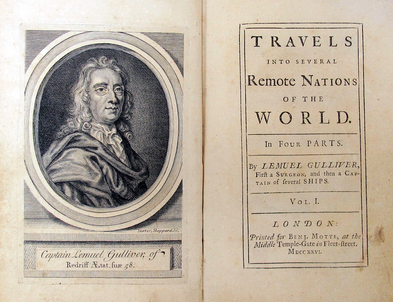 걸리버 여행기 제1판 [출처: 위키백과]