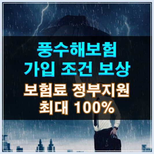 썸네일-풍수해보험 가입 조건 보상 보험료 정부지원 최대 100%