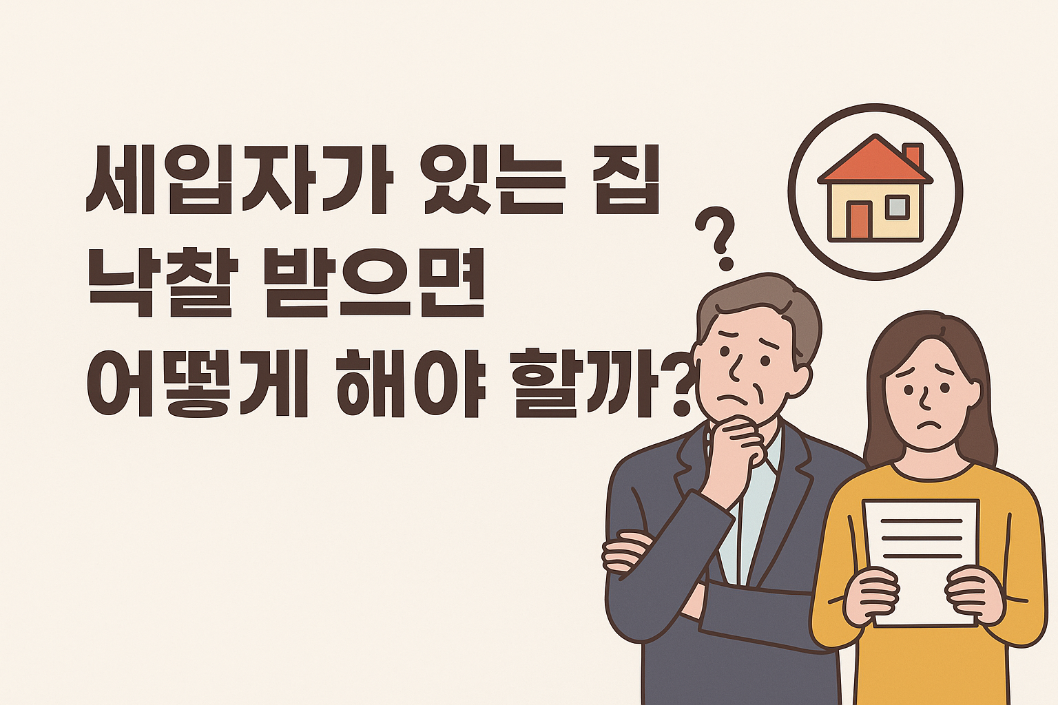 세입자가 있는 집 낙찰 받으면 어떻게 해야 할까?