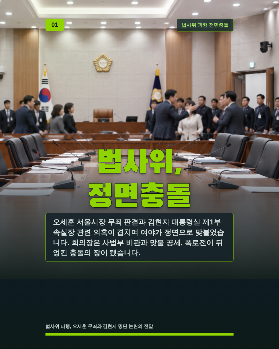 법사위, 정면충돌