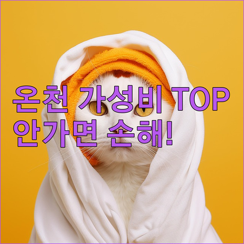 경상도 충청도 온천 숙소 TOP 5 ..