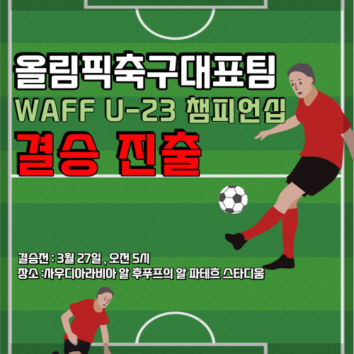 축구 올림픽대표팀, WAFF U-23 챔피언십 결승 진출